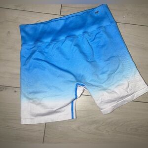 PINK Victoria's Secret Blue and White Athletic Shorts